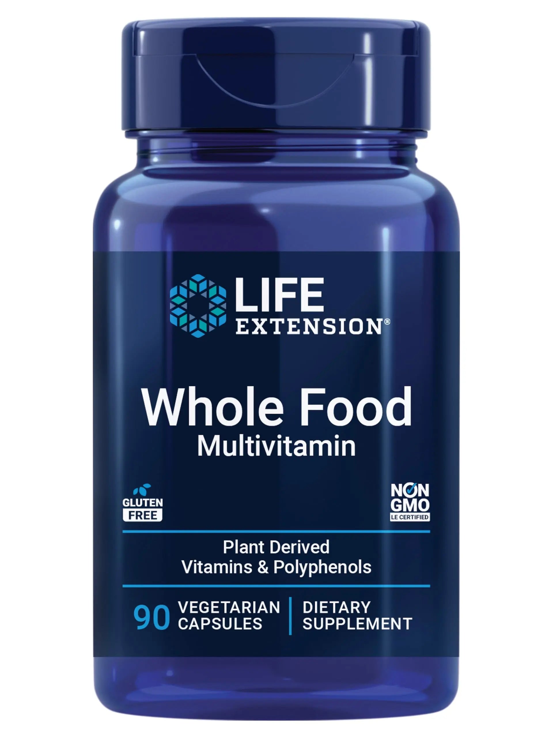 Life Extension Whole Food Multivitamin, Plant-derived Vitamin D3, A, B, C & E, Plus Minerals, Plant extracts, Stay Healthy from Head to Toe Life ExtensionBuy Supplements Australia