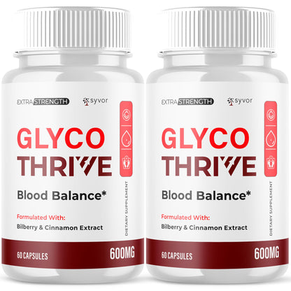 (2 Pack) Glyco Thrive Capsules, Official GlycoThrive Glycogen Support Pills with All Natural Ingredients, Advanced Formula Health Supplement with Max Strength Vitamins for Women & Men (120 Capsules) SyvorBuy Supplements Australia