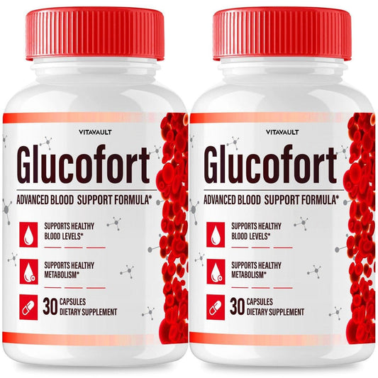 (2 Pack) Glucofort, Max Advanced Blood Support Formula Capsules VitavaultBuy Supplements Australia