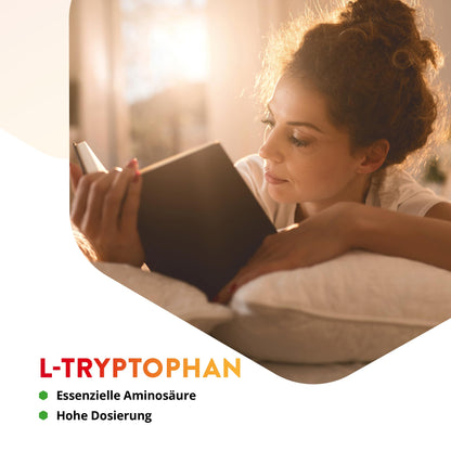 Vitals - L-Tryptophan 400mg 60 Capsules Essential Amino Acid in a Vegetable Capsule