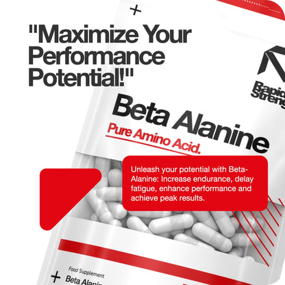 Beta Alanine 800MG Capsules - Pre-Workout Supplement - Support for Muscle Growth - Beta Alanine Dietary Supplement for Better Athletic Performance - (120)