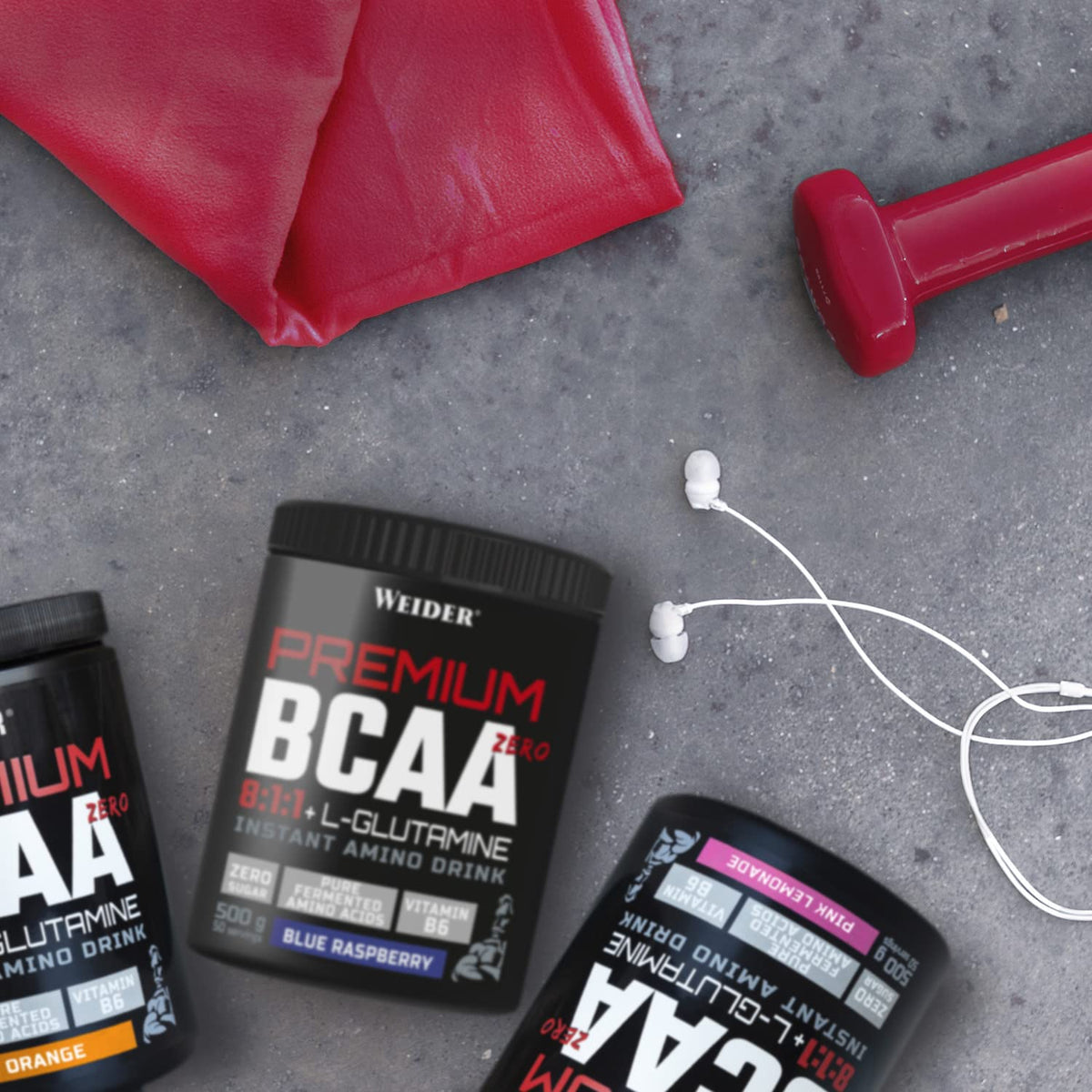 Weider Premium BCAA 8:1:1 + Glutamine (500g) Blue Raspberry