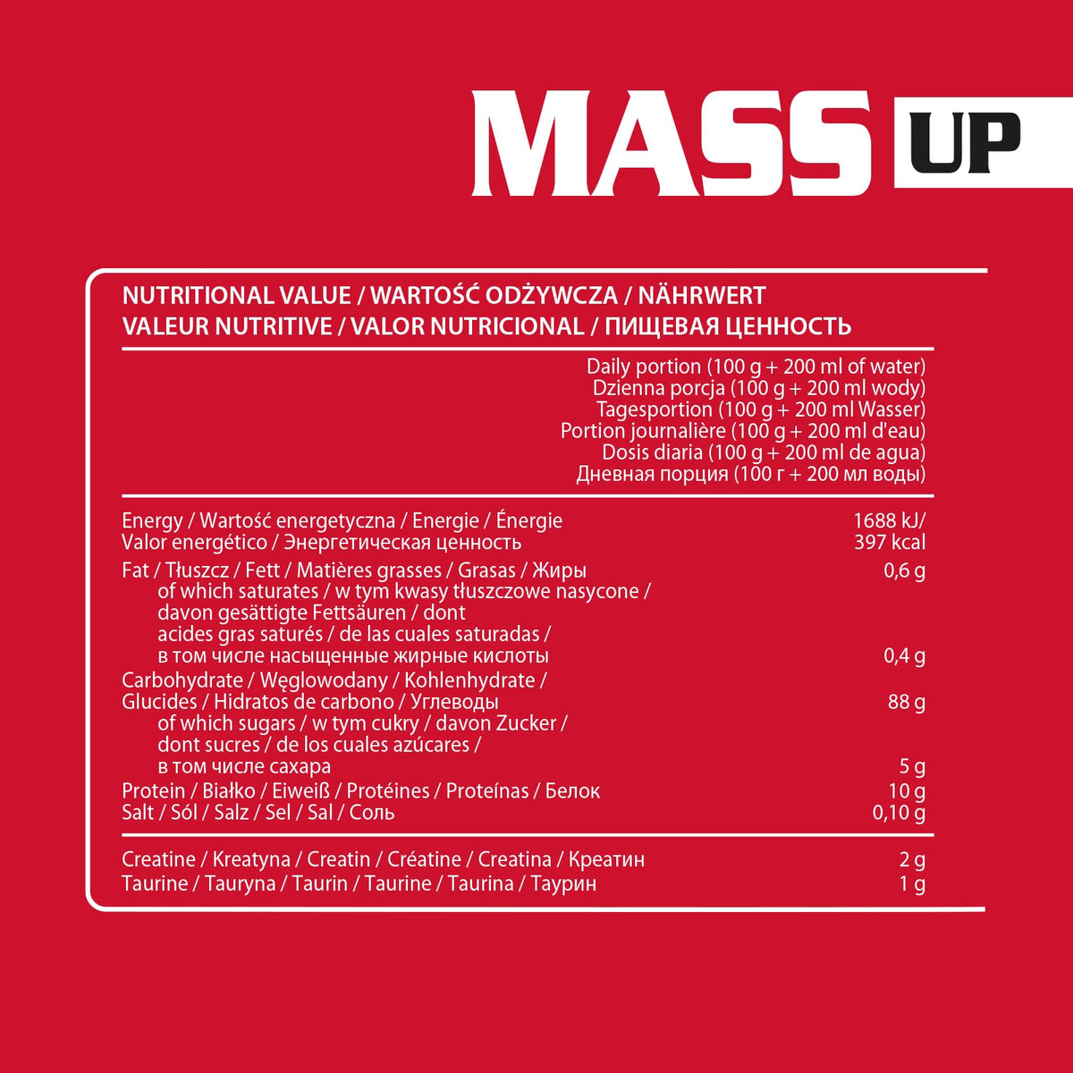Activlab Mass Up 1200 g Cookies, Whey Protein Powder and Carbohydrates Dietary Supplement with Creatine Massgainer Mass Gainer Muscle Building