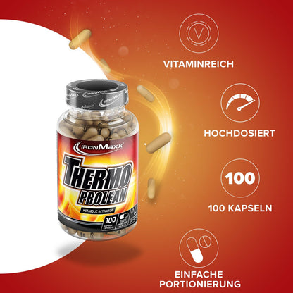 Ironmaxx 860mg Thermo Prolean Capsules - Pack of 100 Capsules