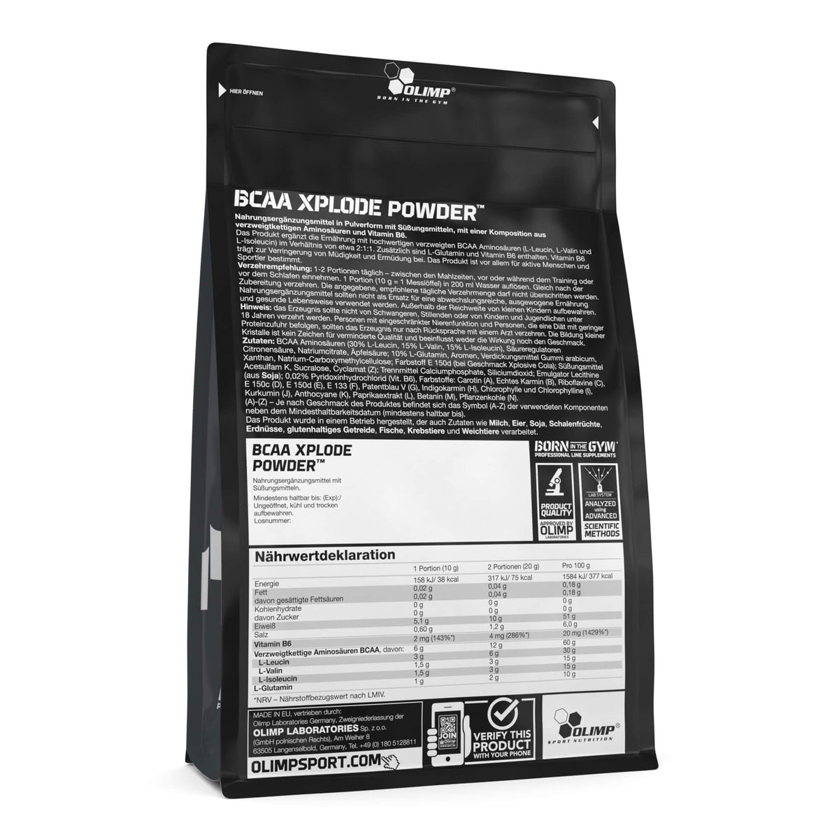 Buy ​Olimp Sport Nutrition BCAA Xplode Powder Dietary supplement in powder form, composed of branched-chain amino acids, L-glutamine and vitamin B6 Flavour: Fruit Punch (1000 g) - OmniHealthRx Usa supplements
