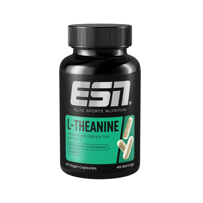 ESN L-Theanine, 45 Capsules | 100 mg L-Theanine per serving, mental relaxation and focus, vegan, made in Germany