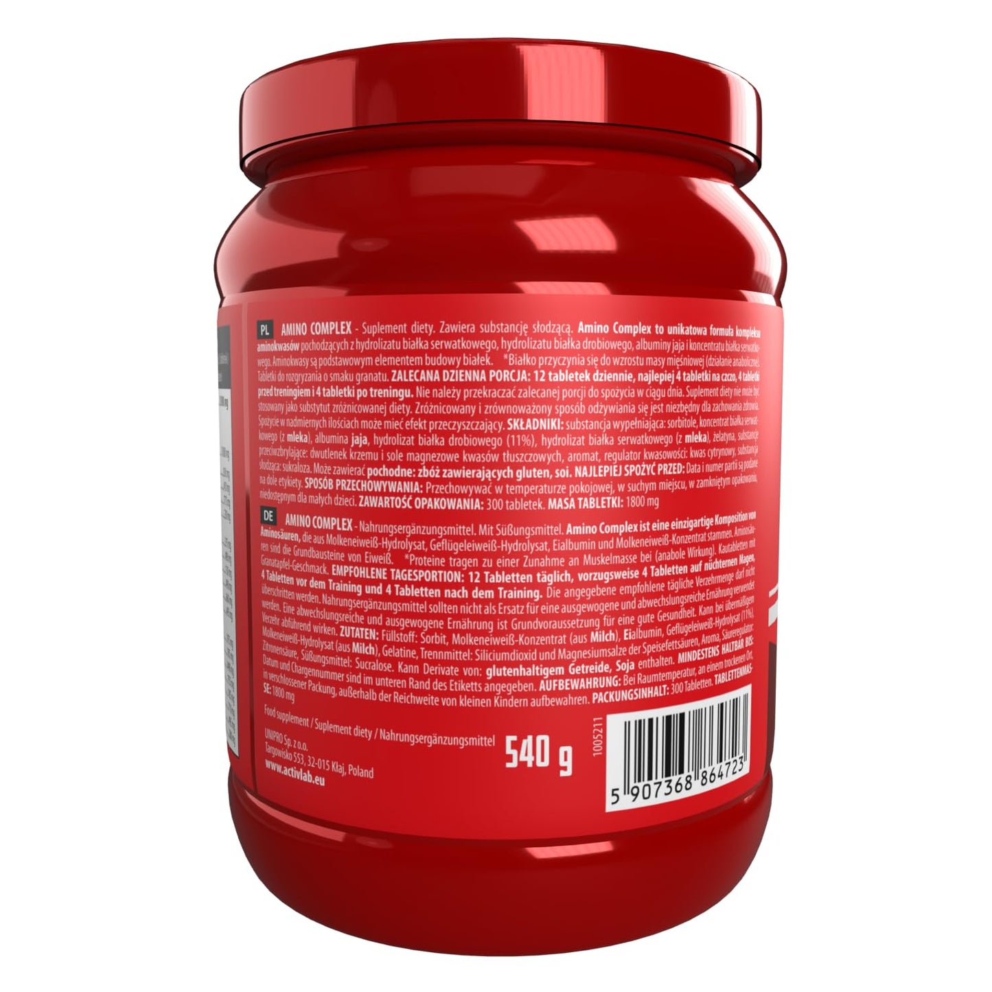 ACTIVLAB SPORT Amino Complex Supplement - Pack of 300 Chewable Tablets