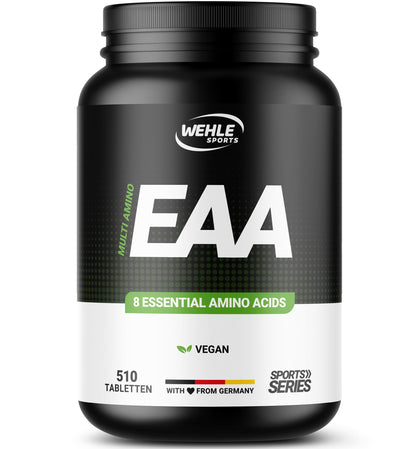 Multi Amino - EAA Pattern 510 x EAA Tablets with 1036 mg Each - All 8 Essential Amino Acids Complex High Dose - Vegan
