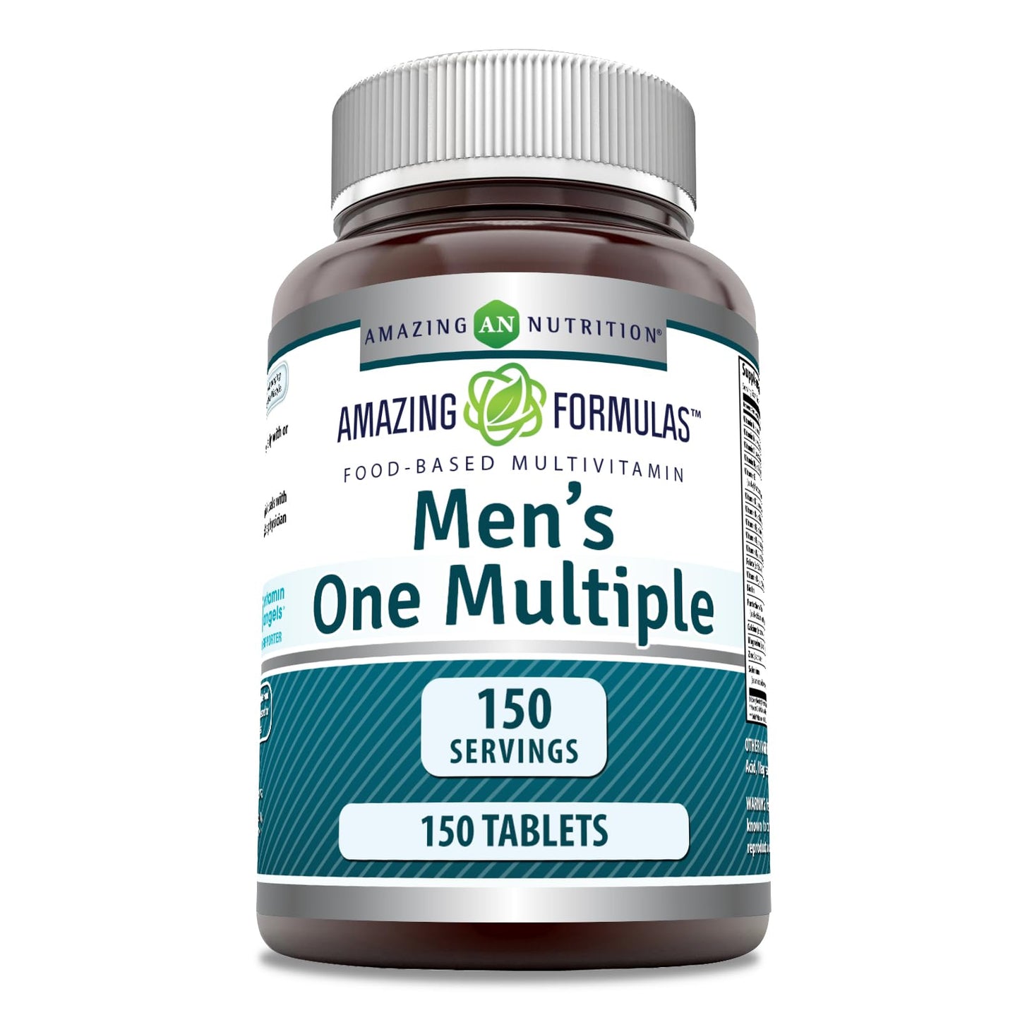 Amazing Formulas Men's One Multivitamin Supplement | Food Based | 150 Tablets | Perfect Blend of Vitamins, Minerals & Probiotics | Non-GMO | Gluten-Free | Made in USA Amazing NutritionBuy Supplements Australia