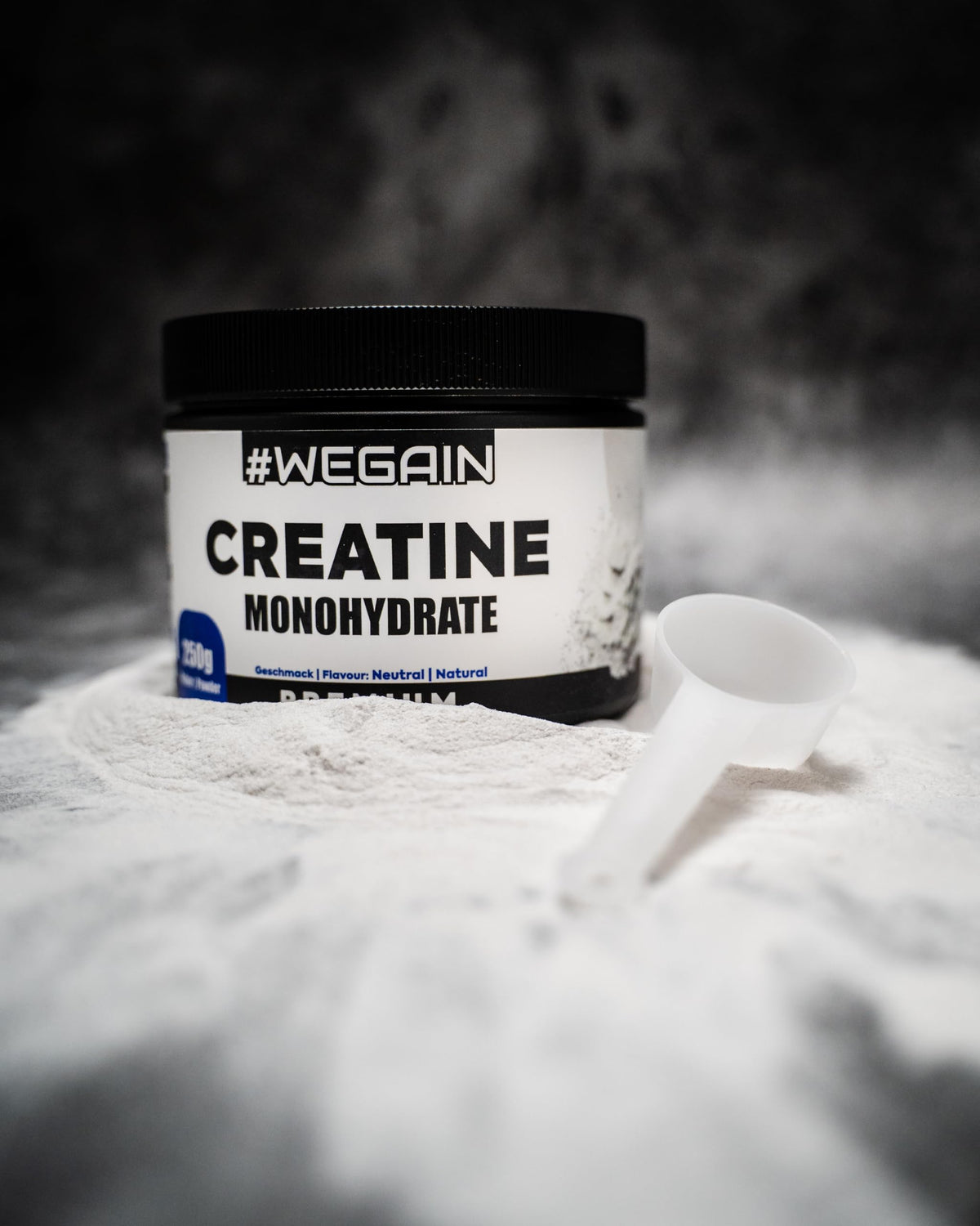 Creatine Monohydrate, Powder, 250 g, Tasteless, High-Quality 200 Mesh Grain, Optimal Solubility