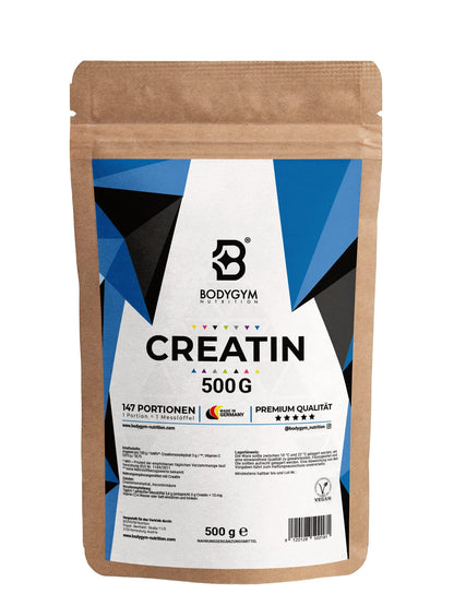 Creatine Monohydrate - Creatine Powder High Dose - 500 g Creatine Powder - Creatine Powder for Strength Training - Creatine Monohydrate Powder - Dietary Supplements