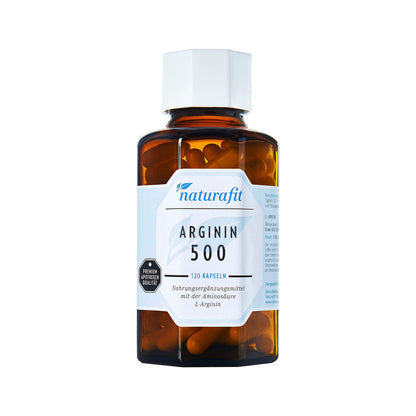 naturafit Arginine 500 Capsules, Pack of 120 Capsules
