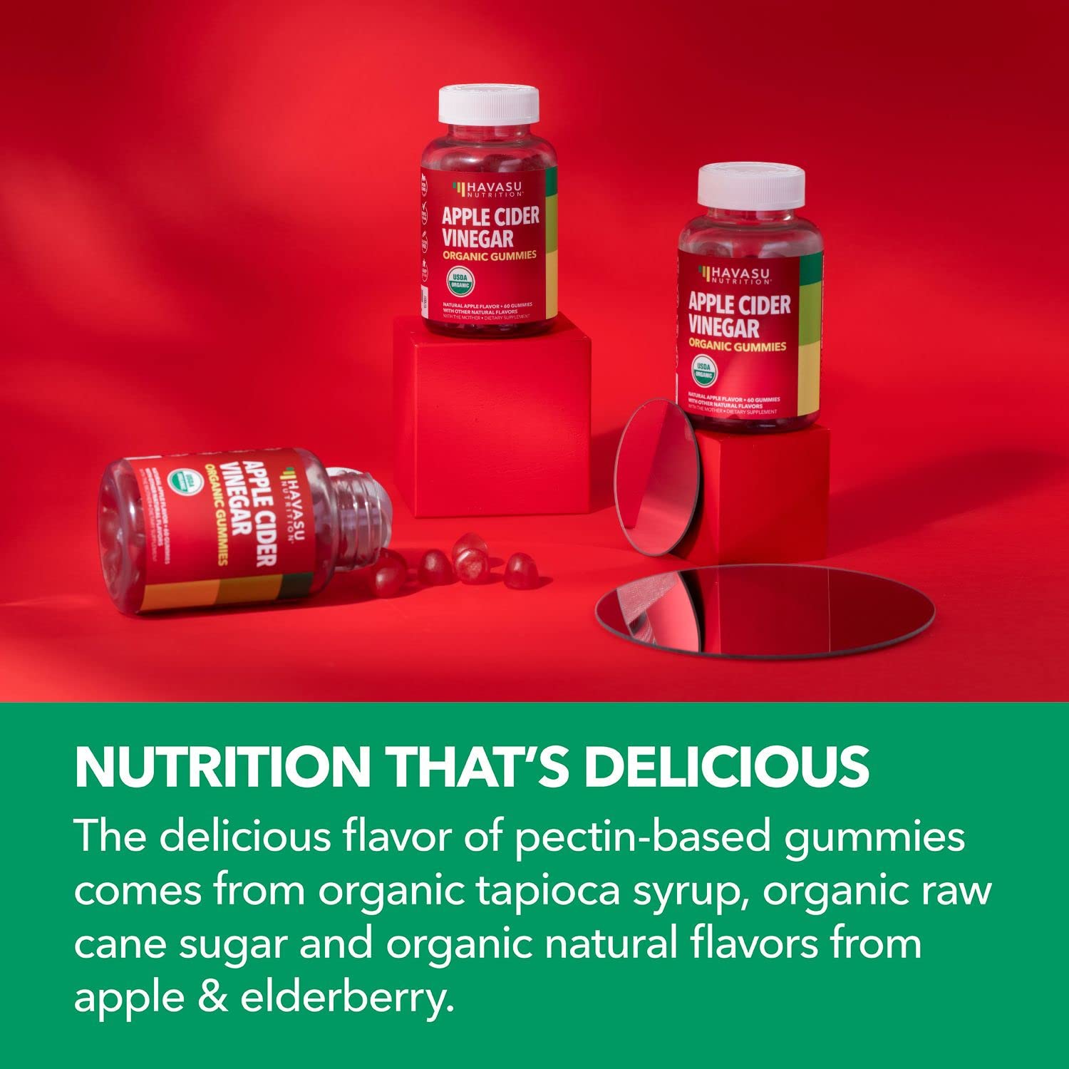 Organic Apple Cider Vinegar Gummies Detox | The Mother Enzyme | ACV Gummy HAVASU NUTRITIONBuy Supplements Australia