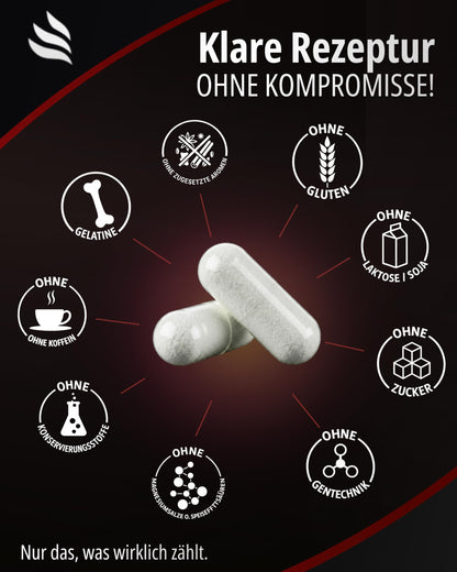 BIOMENTA L-Arginine Base + Citrulline + BCAA + Zinc I 150 Capsules with 1100 mg Amino Acids per Unit I Pre Workout Dietary Supplement without Additives I Laboratory Tested Quality