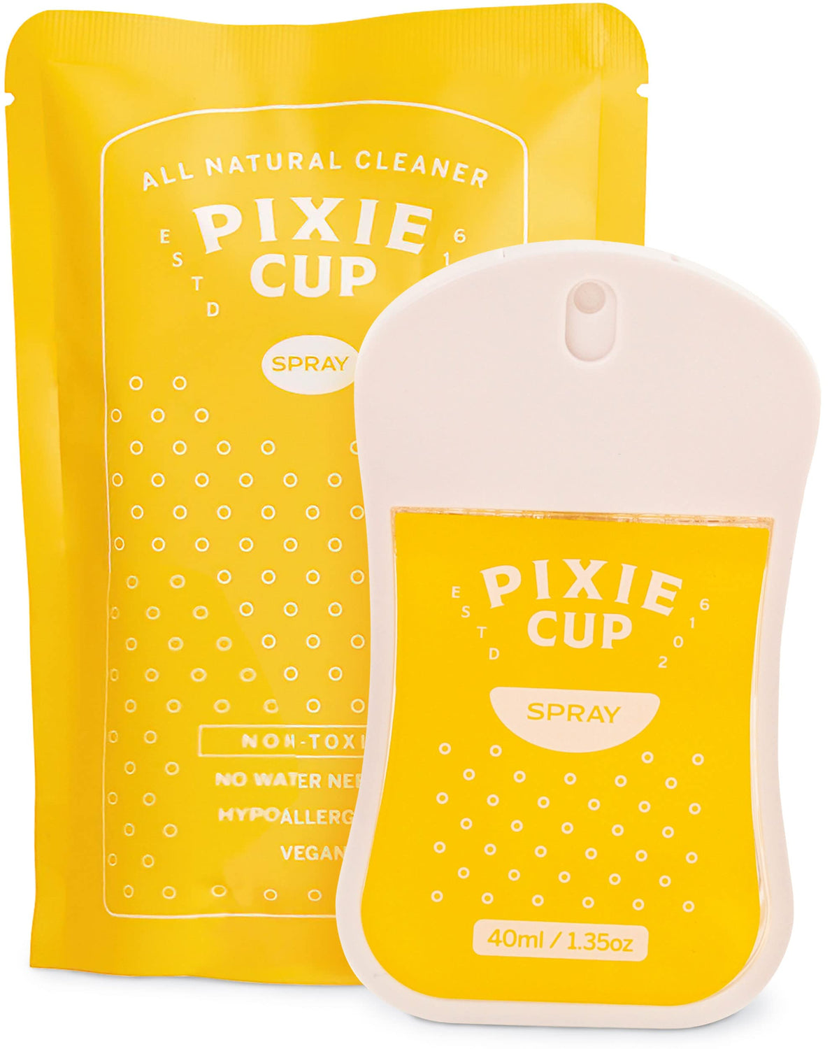 Pixie Sterilizer Spray for Menstrual Cups - Complete Sterilization in Just A Quick Spray - 100% Hypoallergenic