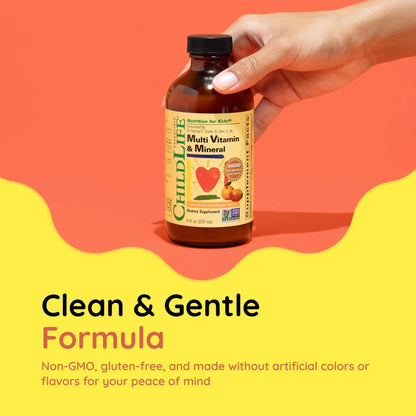 CHILDLIFE Essentials Kids Multivitamin & Mineral - Vitamins for Kids, Liquid Multivitamin for Toddler & Baby - Natural Orange & Mango, 8 Fl Oz (Pack of 2) CHILDLIFE ESSENTIALSBuy Supplements Australia