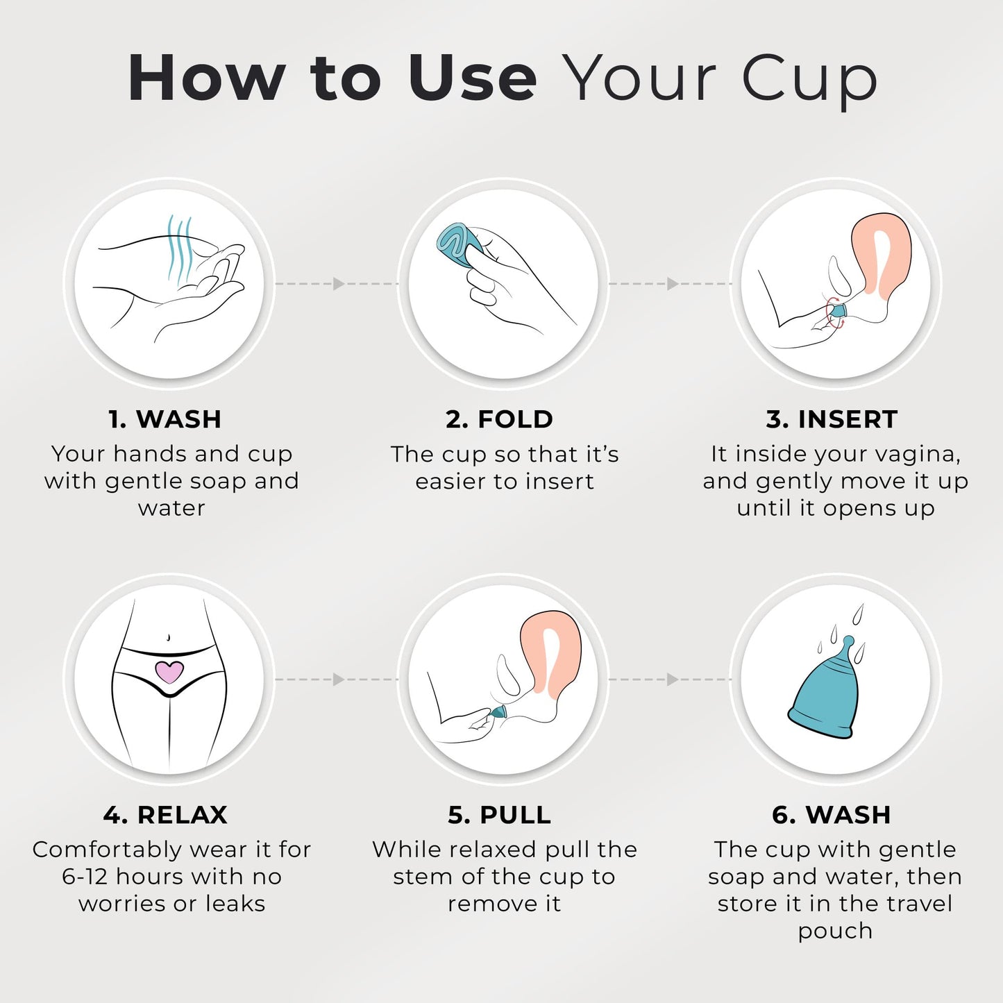 EcoBlossom Reusable Menstrual Cup Set - The Most Reliable Medical Grade Silicone Period Cups EcoBlossomBuy Supplements Australia