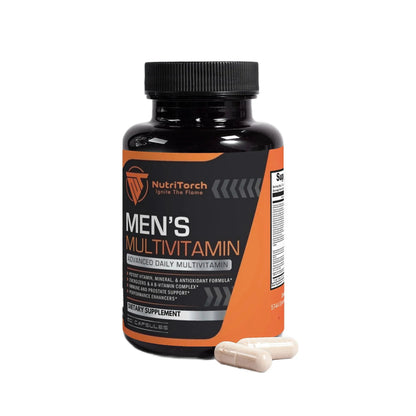 NutriTorch Multivitamin for Men – Adult Dietary Supplement with Vitamins A, C & D, Minerals & Antioxidants for Immune Support, Increased Energy NutriTorch