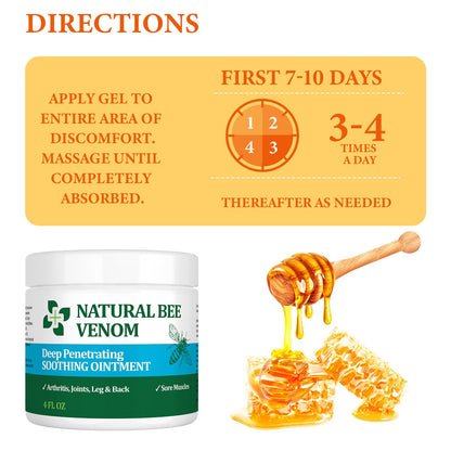 PIBIOOMAP Natural Bee Venom Joint & Muscle & Bone Release Oniment - Homeopathic Remedy - Fast Acting Release for Back, Neck, Hand, Feet, Knee, Muscle, Shoulder, Nerve, Ankle, Foot PIBIOOMAPBuy Supplements Australia