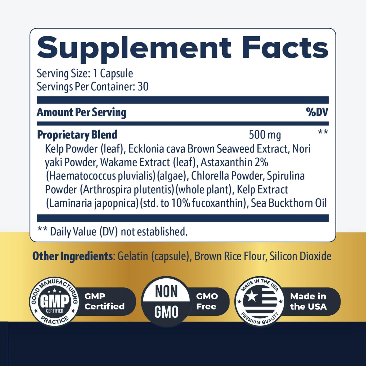Nature’s NutriWave AquaPeace – Aqua Peace Caps Daily Marine-Based Supplement with Seaweed & Algae Extracts – Clean, Stimulant-Free Formula – Non-GMO, Made in USA - 30 Capsules, 1 Month Supply Nature’s NutriWaveBuy Supplements Australia