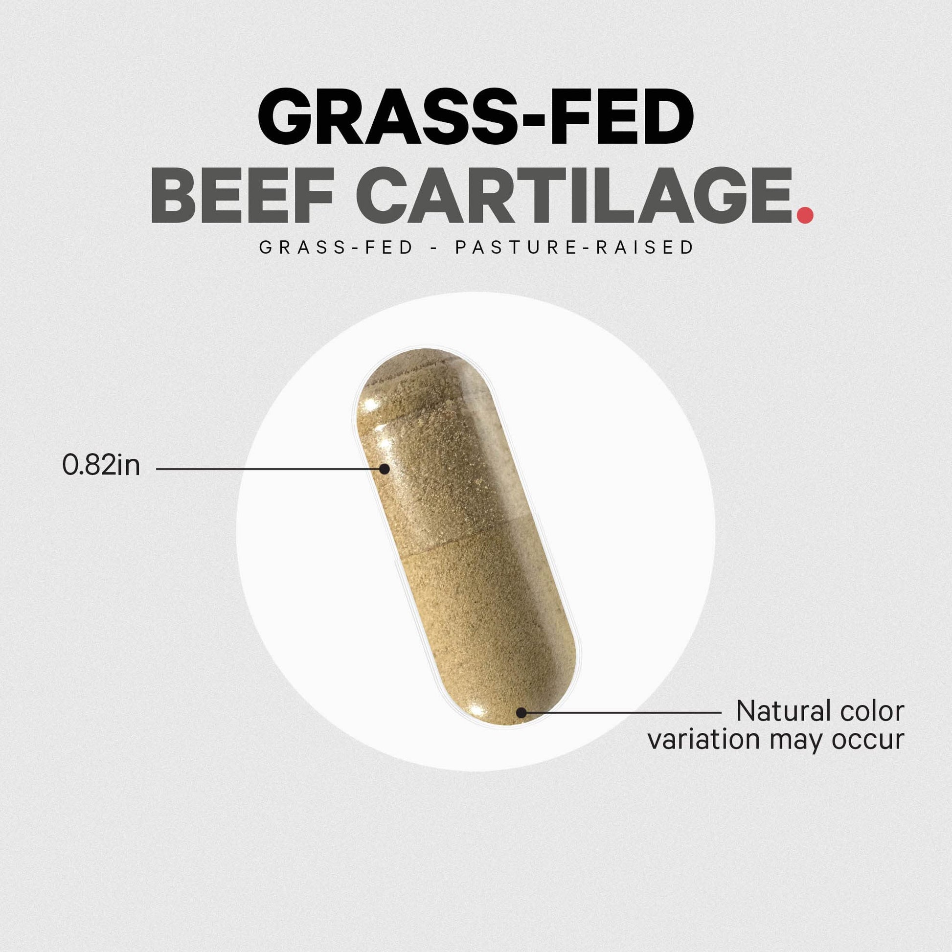 Codeage Grass Fed Beef Cartilage Supplement - Freeze Dried, Non-Defatted, Desiccated Beef Tracheal Bovine Cartilage & Liver Pills – Pasture Raised Argentina Beef Vitamins - Non-GMO -180 Capsules CodeageBuy Supplements Australia