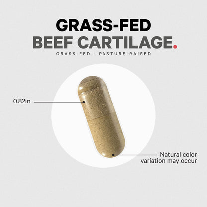 Codeage Grass Fed Beef Cartilage Supplement - Freeze Dried, Non-Defatted, Desiccated Beef Tracheal Bovine Cartilage & Liver Pills – Pasture Raised Argentina Beef Vitamins - Non-GMO -180 Capsules CodeageBuy Supplements Australia