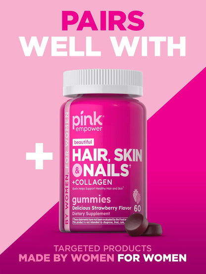 PINK Multivitamin Gummies for Women | Non-GMO & Gluten Free | Plus Collagen & Biotin | Mixed Berry Flavor PINKBuy Supplements Australia