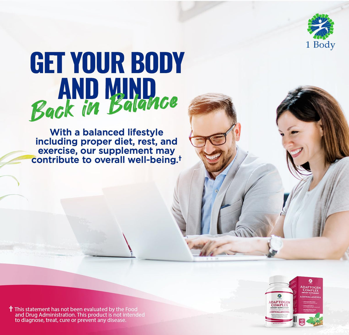 1 Body Adaptogen Complex with Ashwagandha