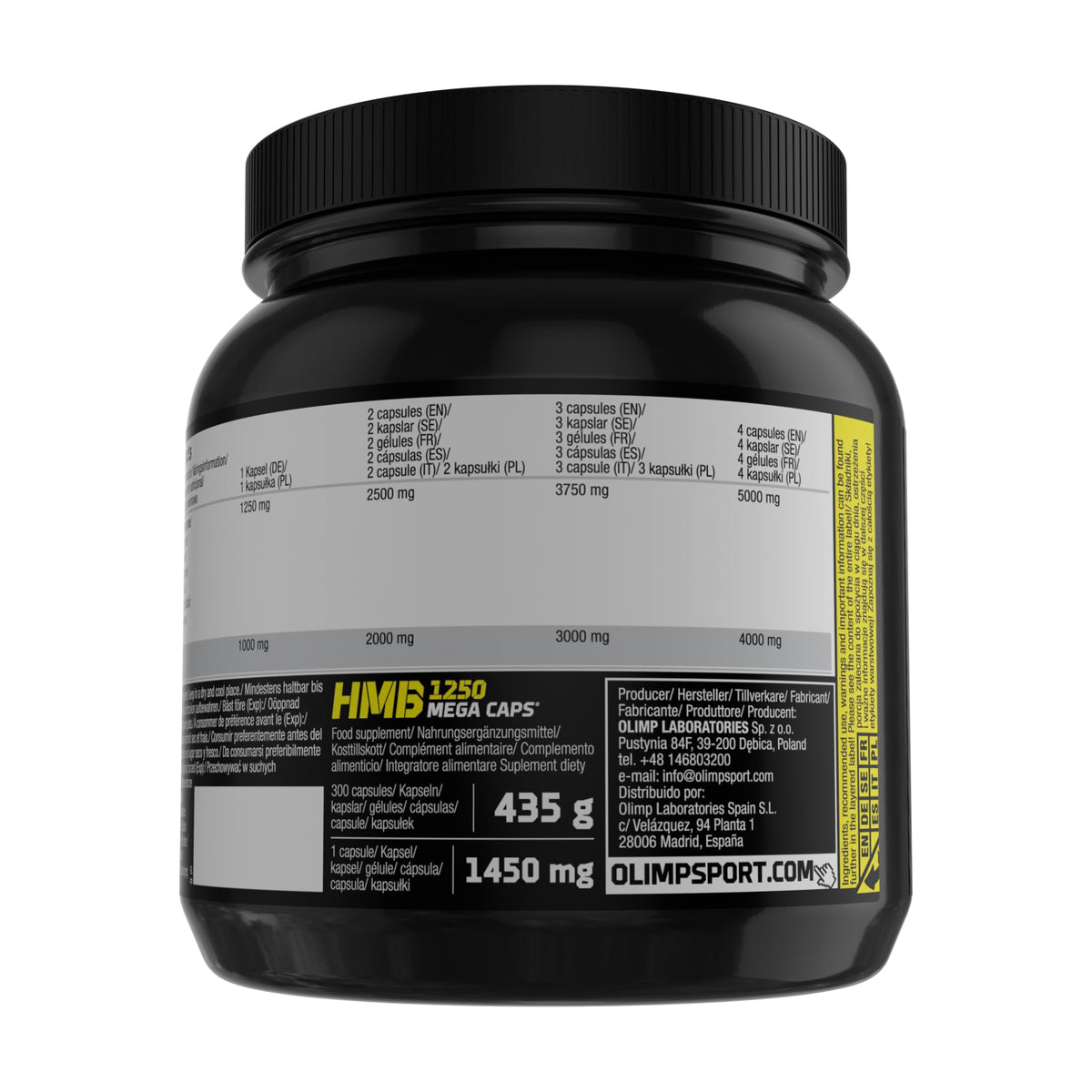 Buy ​Olimp HMB Mega Anticatabolic Supplement, 1250 Mg, 300 Capsules - OmniHealthRx Usa supplements