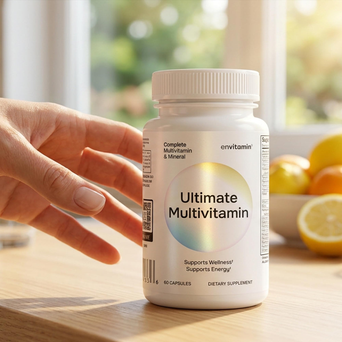 envitamin Ultimate Multivitamin Multimineral and Superfood with 42 Fruit and Vegetable Blend, 60 Count