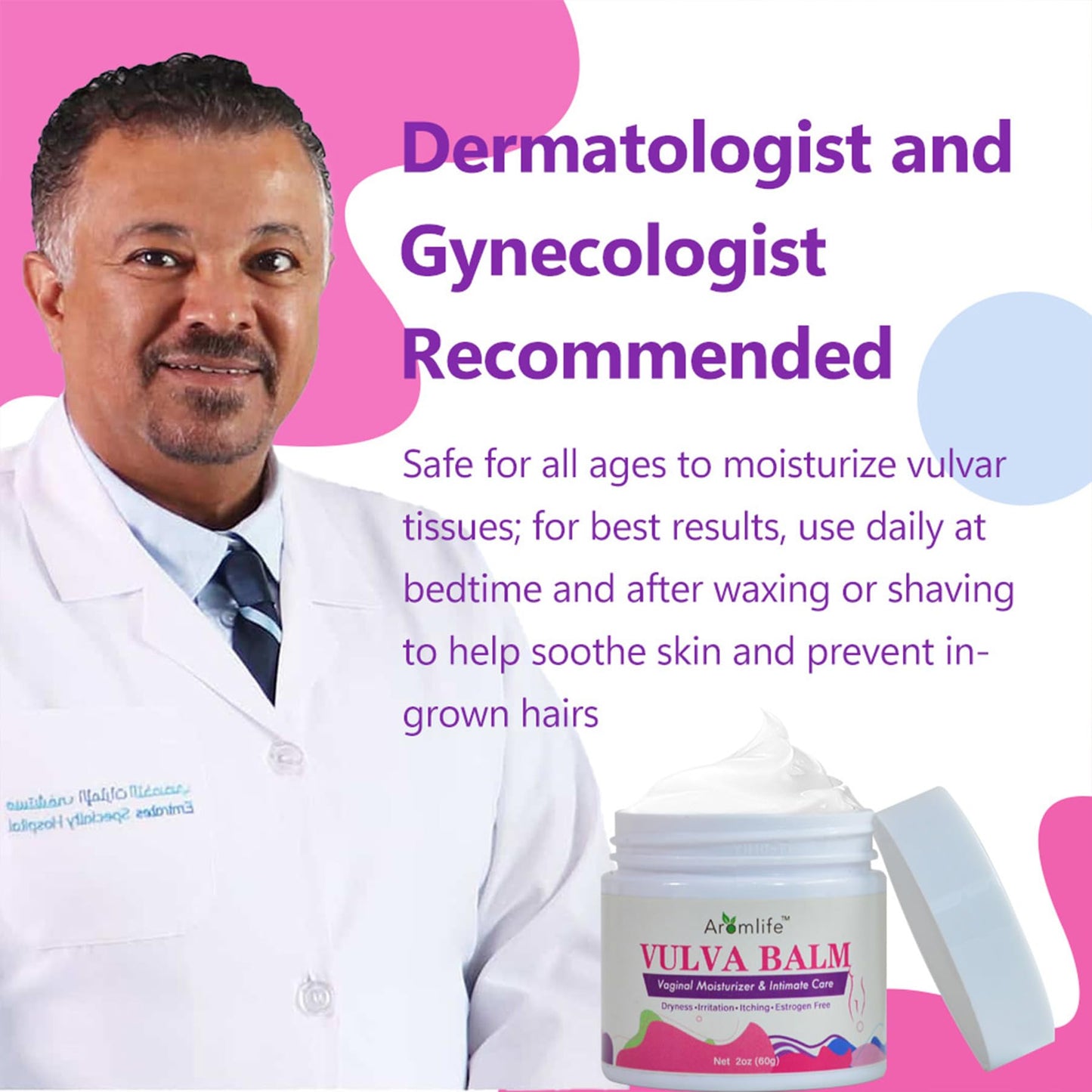 Aromlife Vulva Moisture Balm Cream, for Female Dryness Cure and Support Itching Irritation, AromlifeBuy Supplements Australia
