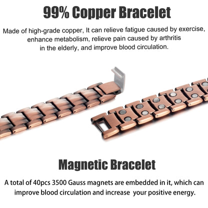 MagVIVACE Copper Bracelet for Men, Magnetic Bracelet with 3500 Gauss Magnets MagVIVACEBuy Supplements Australia