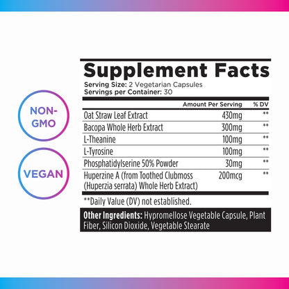 Livingood Daily Brain Supplements for Memory & Focus, Nootropic Pills with Bacopa, L Theanine, L Tyrosine, Amino Acids & More, Cognitive Support for Men & Women, Vegan, Gluten Free, 60 Capsules Livingood DailyBuy Supplements Australia