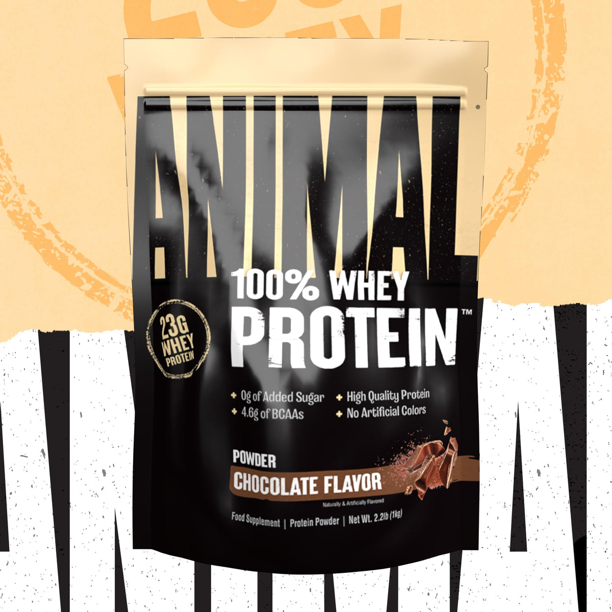 Animal 100% Whey Protein Powder – Whey Blend for Pre- or Post-Workout, Recovery or an Anytime Protein Boost– Low Sugar – Chocolate, 1 kg