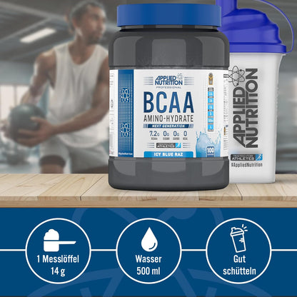 Applied Nutrition BCAA Powder - Dietary Supplement Bcaas - Branched Chain | Amino Acids, Amino Hydrate Intra Workout & Energy Drink Regeneration