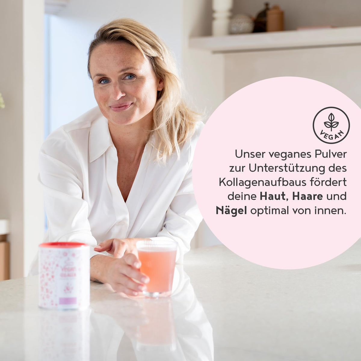 Vegan Collagen Powder + Hyaluronic Acid [400g] Vegetable Alternative to Collagen Hydrolysate, with 13 Amino Acids and Vitamin C from Camu, Tasteless, Made in Germany Alpha Foods