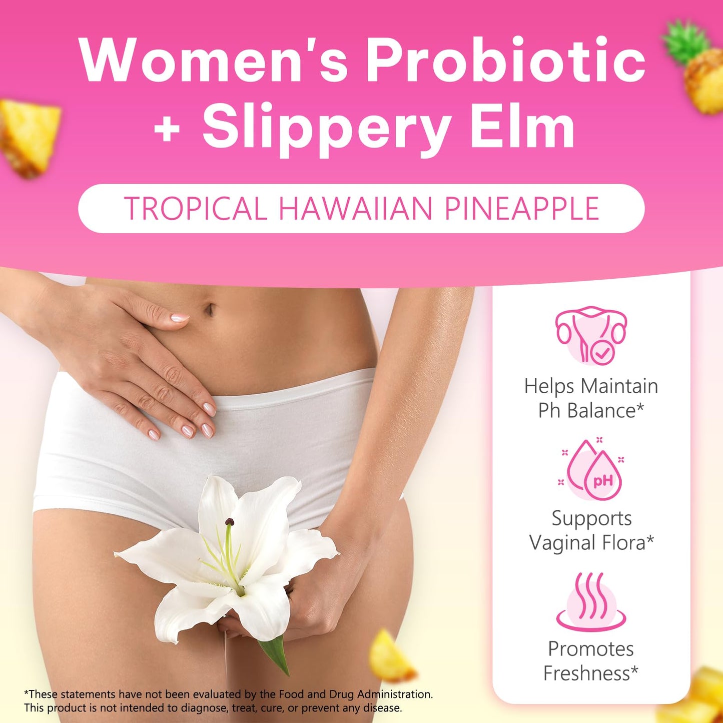 Onznoz Feminine Balance Gummies for Women, Vaginal Probiotics with Prebiotics & Lactobacillus Probiotic Blend, Supports pH Balance & Immune Health, Womens Probiotic Slippery Elm OnznozBuy Supplements Australia