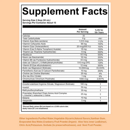 Zeniber MaayRuth Multivitamins Hair Growth&Liquid Multivitamins for Women, Biotin 10000mcg Liquid Multivitamin Hair Growth Supplement, 15.22 OZ ZeniberBuy Supplements Australia