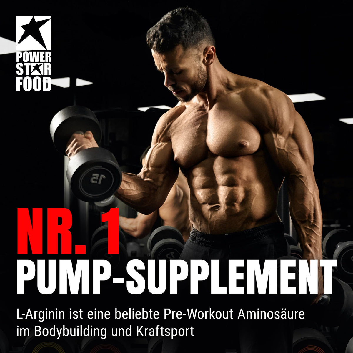 Powerstar Arginine High End Juicy Orange 500g - L-Arginine High Dose Vegan | L-arginine base without added sugar for nutrient supply - amino acid amino acid powder - German production according to IFS