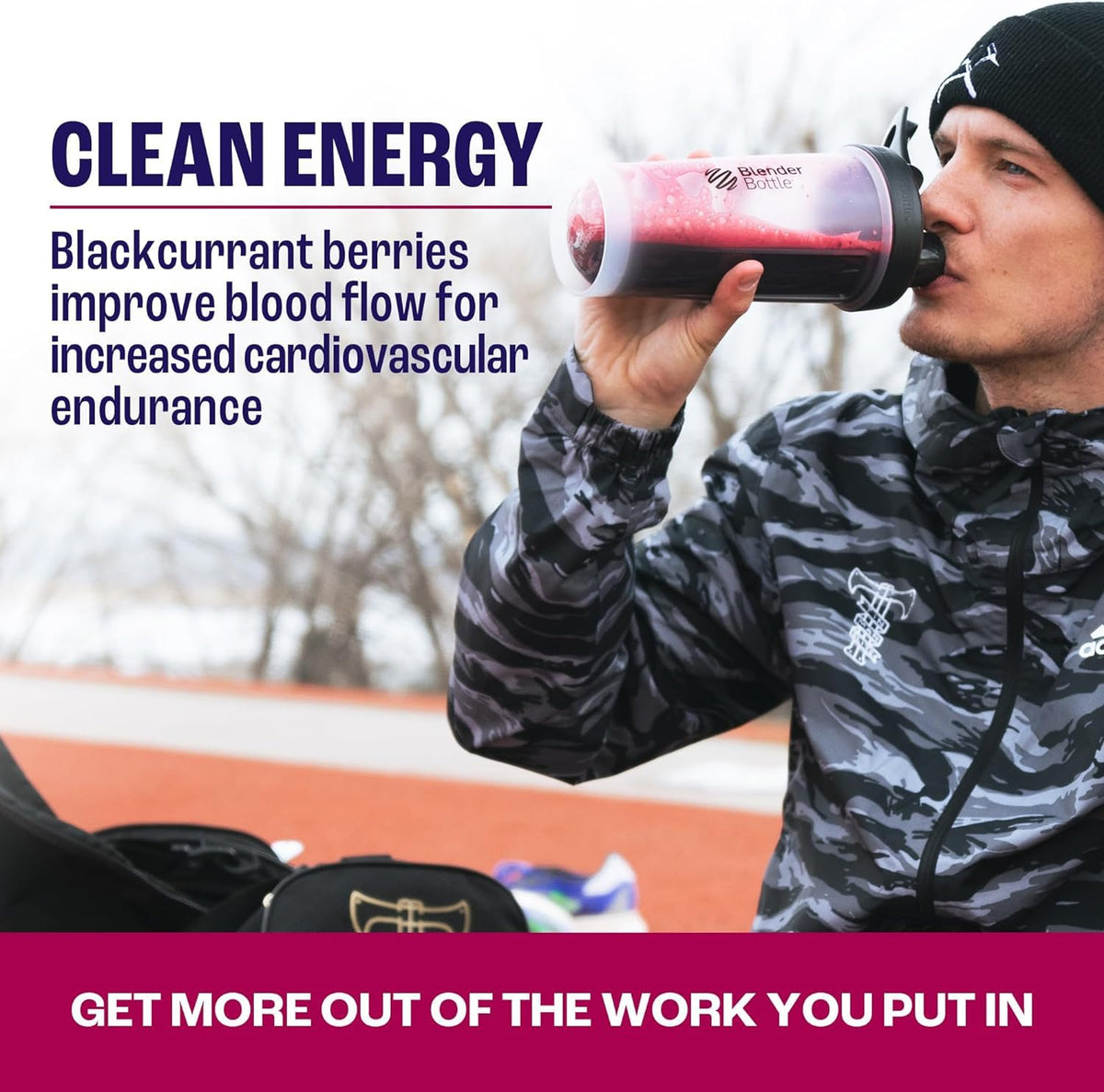 2before Blackcurrant I All Natural Vegan Pre Workout, Caffeine Free I Clean Energy, Endurance, Recovery I Pre Workout Women and Men I 20 Servings Pouch I Informed Sports Certified