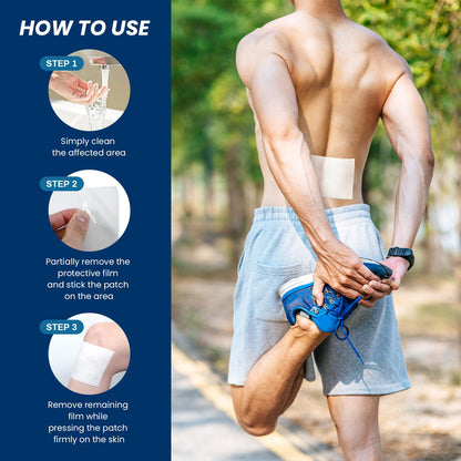 Sumifun XL Lidocaine Patches for Pain Relief, 4% Lidocaine Maximum Strength OTC, Extra Large 4.72"x7.87" for Full Back Pain Patches & Large Areas (Extra Large, Count, 20) SumifunBuy Supplements Australia