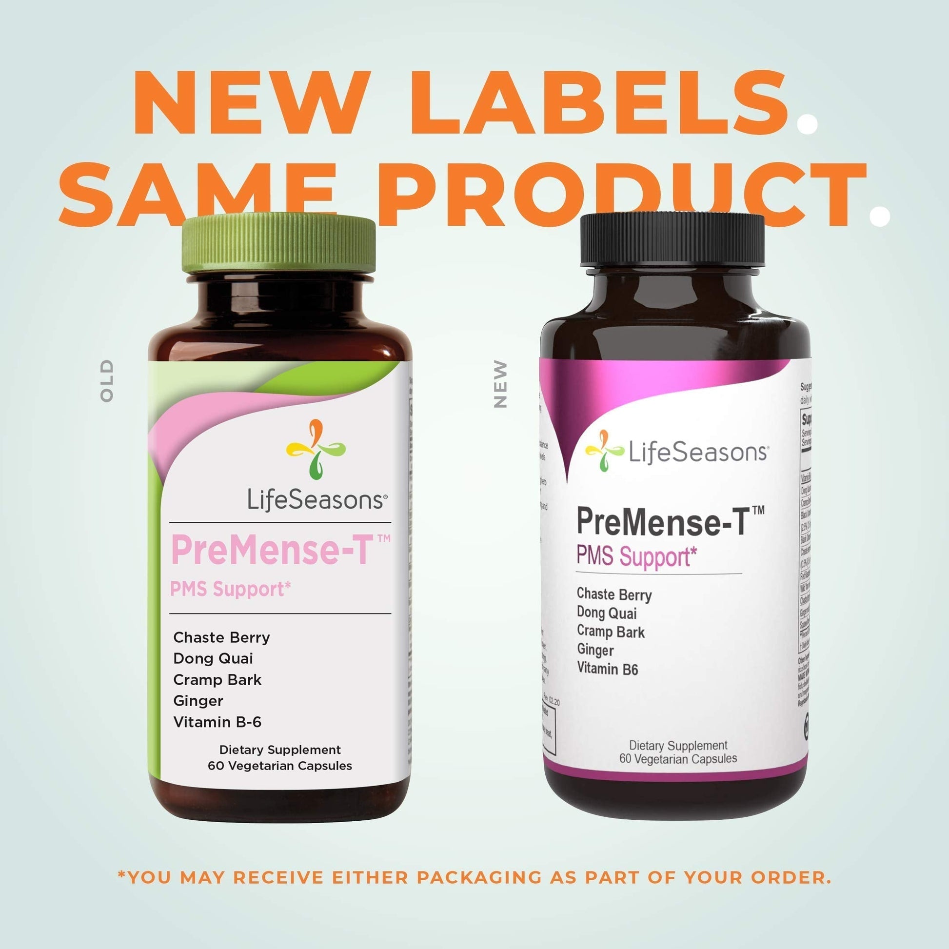 PreMense-T - PMS Relief Supplement - Ginger, Cramp Bark, Black Cohosh, Dong Quai, Chasteberry & Vitamin B6 LifeSeasonsBuy Supplements Australia
