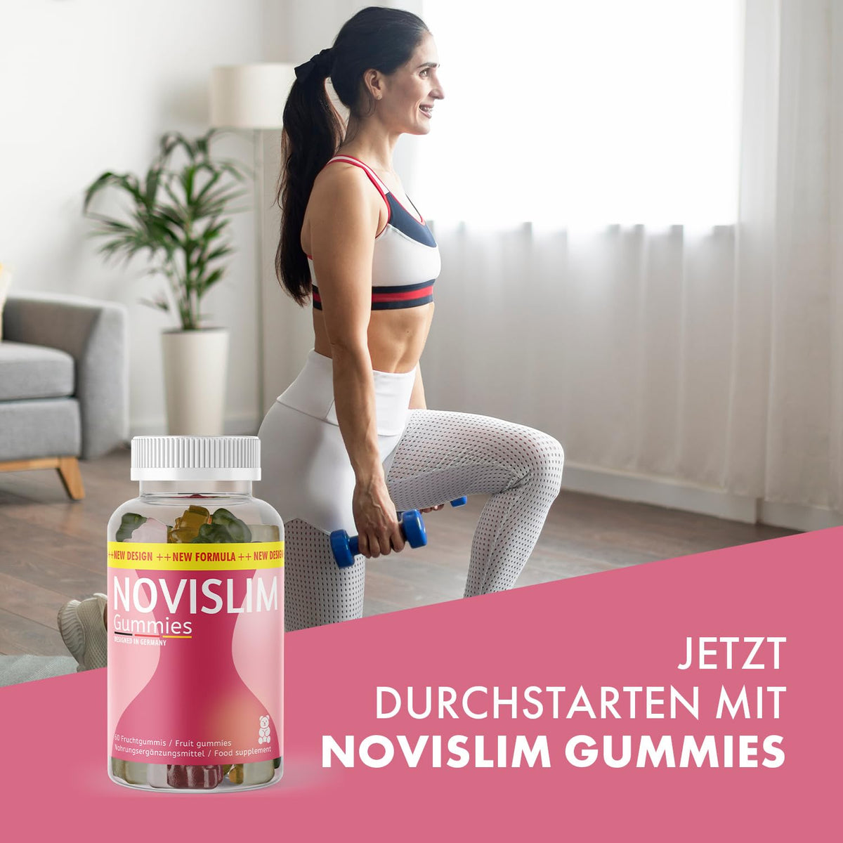 Novislim Gummies | Your Enjoyable Support | in Large Maxi Tin | Contents 60 Gummies