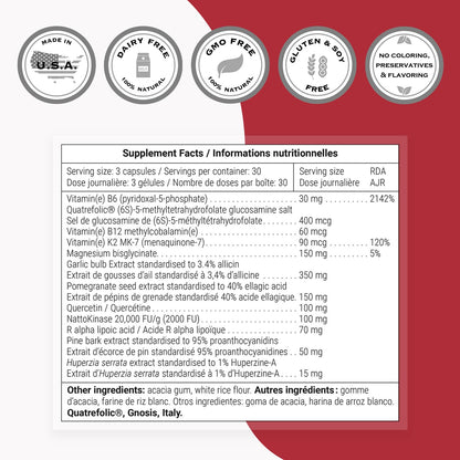 Supersmart - Triple Protect Supplement - Combines the Most Widely-Studied Natural Compounds - May Support Healthy Heart | Non-GMO & Gluten Free - 90 Vegetarian Capsules SupersmartBuy Supplements Australia