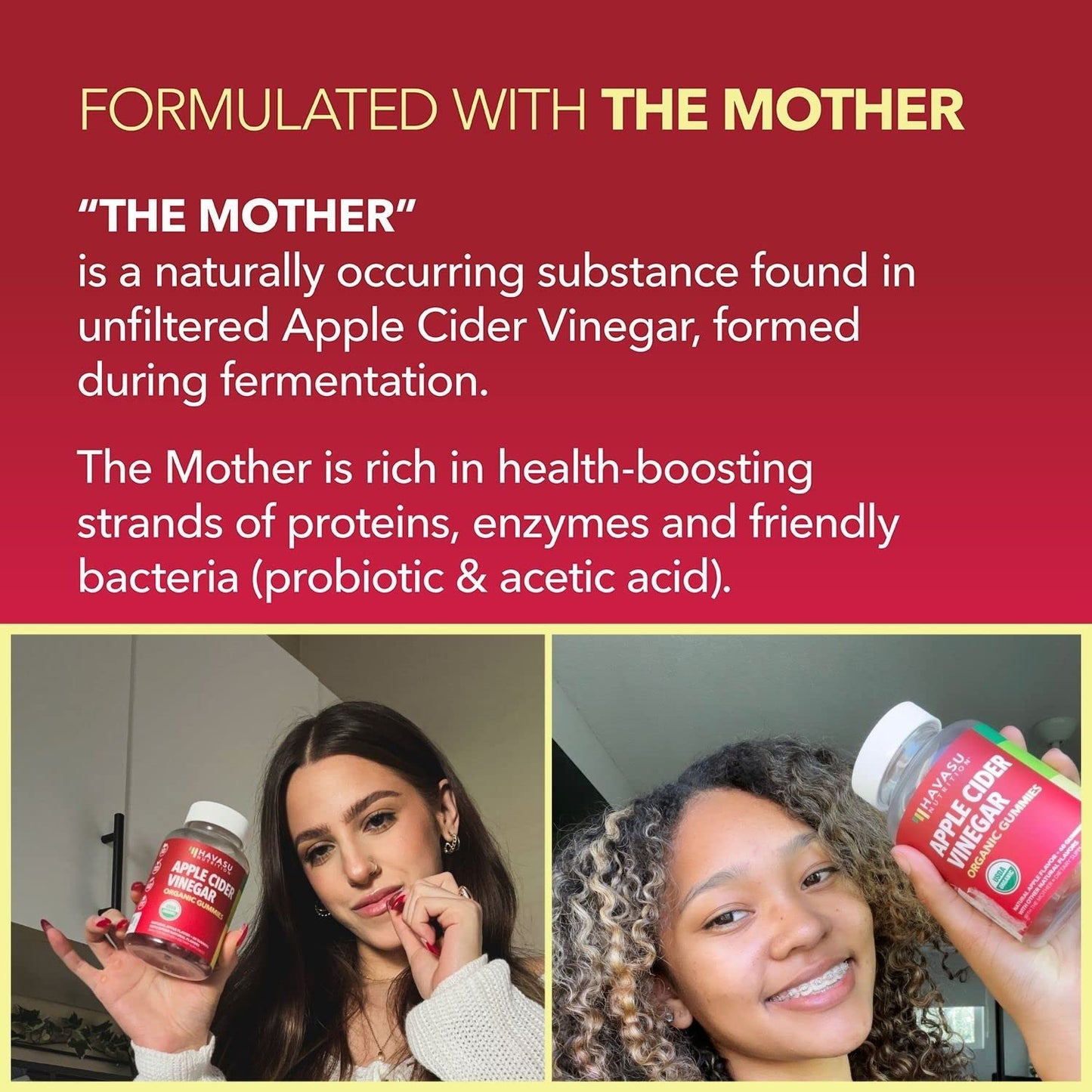 Organic Apple Cider Vinegar Gummies Detox | The Mother Enzyme | ACV Gummy HAVASU NUTRITIONBuy Supplements Australia