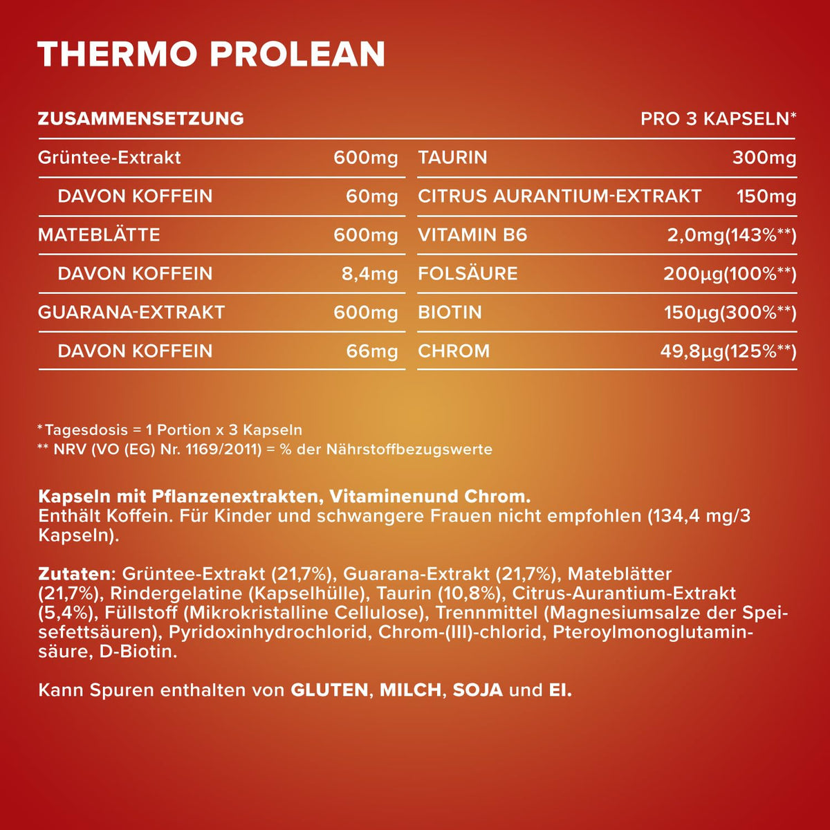 Ironmaxx 860mg Thermo Prolean Capsules - Pack of 100 Capsules