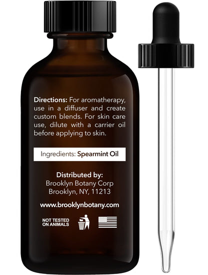 Brooklyn Botany Spearmint Essential Oil – 100% Pure and Natural – Premium Grade Oil Brooklyn BotanyBuy Supplements Australia