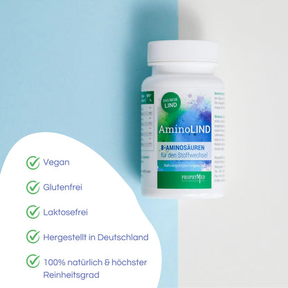 AminoLIND - Premium Essential Amino Acids to Support Fitness and Wellbeing - 60 Capsules