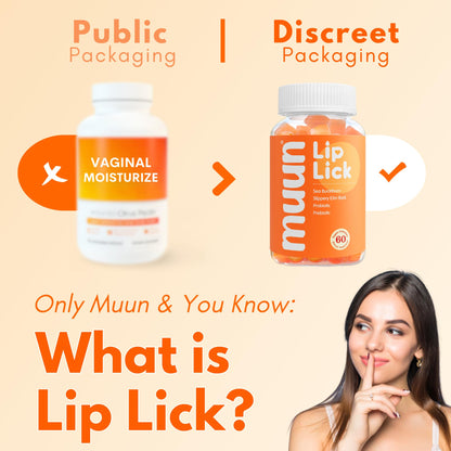 Muun Vaginal Dryness Gummy for Perimenopause Menopause with Slippery Elm Bark, Omega MuunBuy Supplements Australia