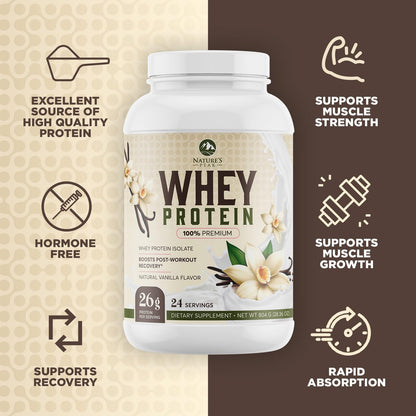 Nature's Protein Powder, 100% Whey Protein Powder Isolate, Immune Support, BCAAs Nature's PeakBuy Supplements Australia